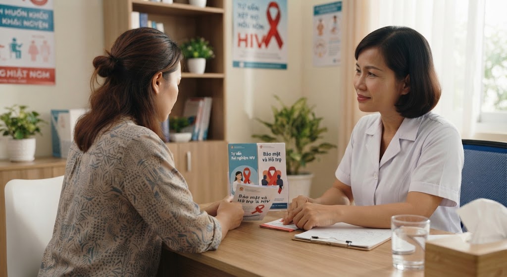 kham-hiv-17831843517701785079821 Sự khác biệt về triệu chứng phụ khoa ở phụ nữ có HIV - Ảnh 1.