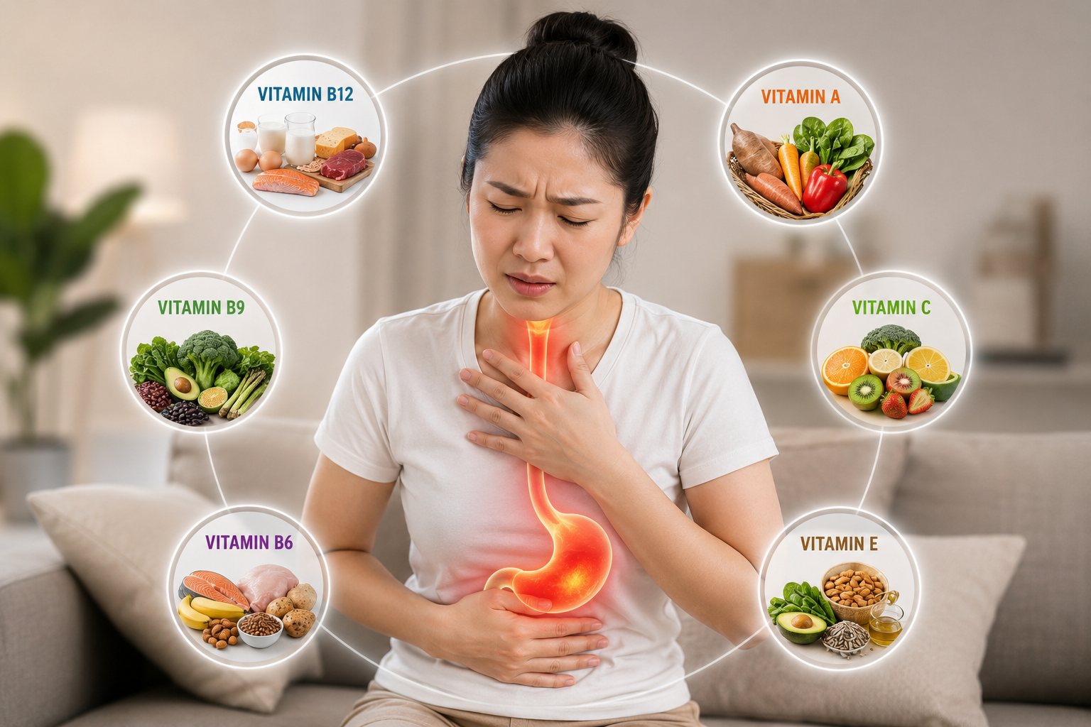 Người bị trào ngược dạ dày nên bổ sung vitamin gì? - Ảnh 1.