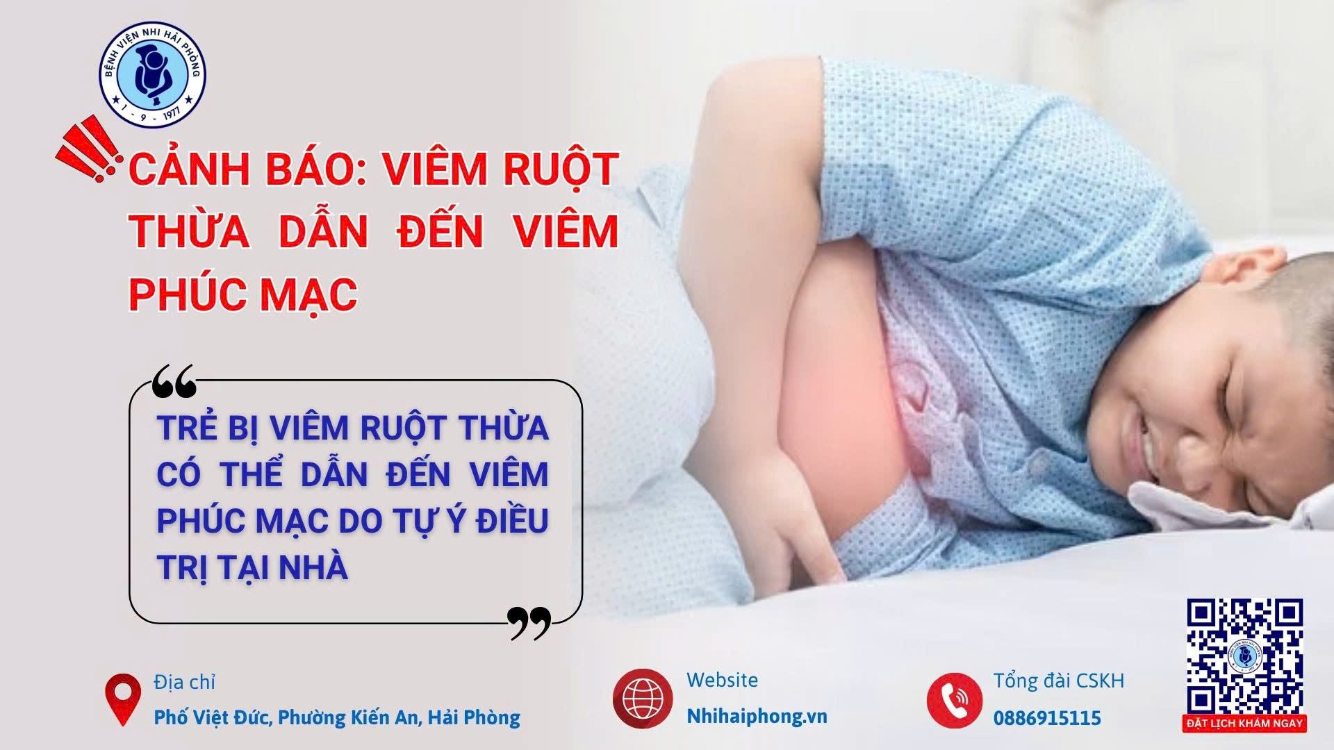 3 trẻ bị vỡ ruột thừa biến chứng viêm phúc mạc vì gia đình chủ quan tự điều trị khi đau bụng- Ảnh 1.