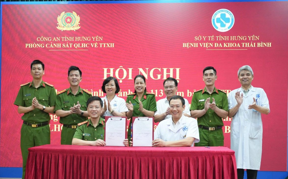 Bệnh viện Đa khoa Thái Bình phối hợp Công an triển khai mô hình Cảnh sát 113- Ảnh 1.