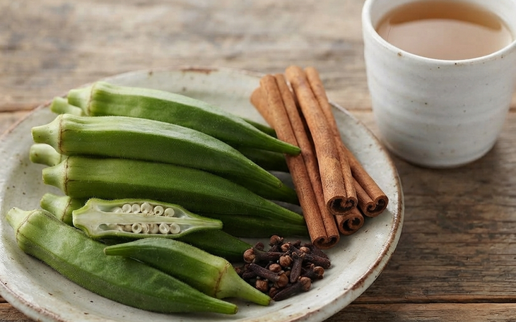 Hướng dẫn cách làm nước đậu bắp kết hợp với đinh hương và quế có lợi cho sức khỏe phụ nữ - Ảnh 2.