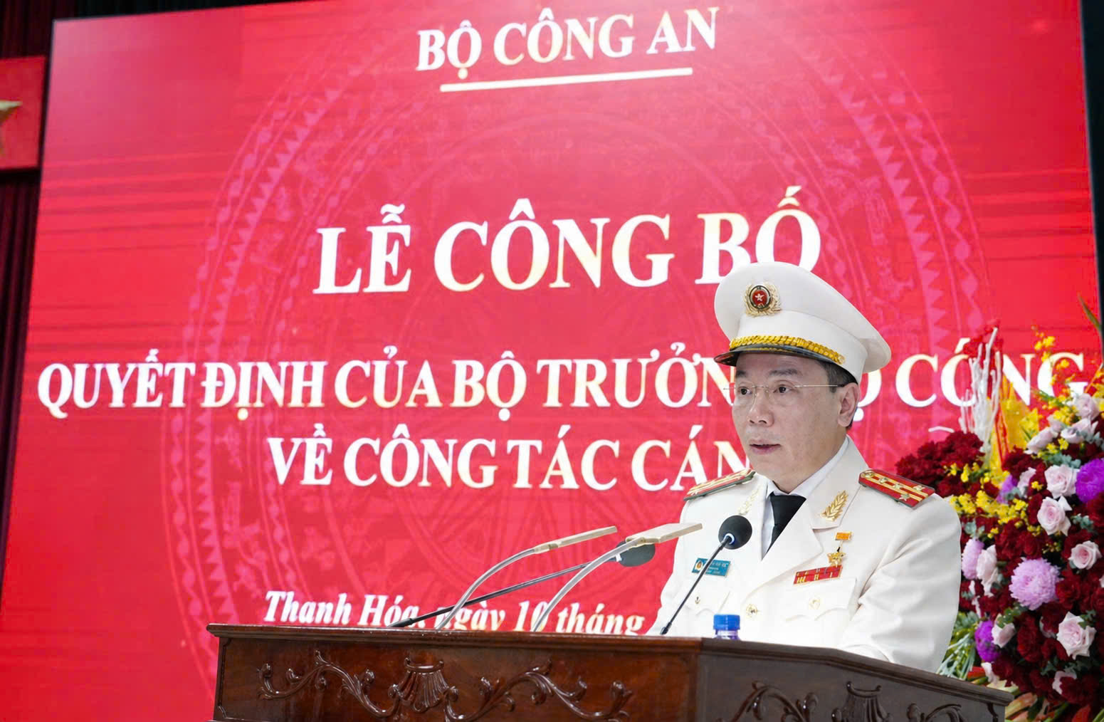 Đại Tá Hoàng Quốc Việt Nhậm Chức Giám Đốc Công An Tỉnh Thanh Hóa