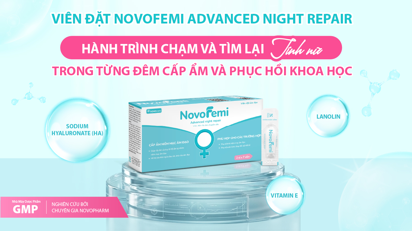 Khám Phá Công Dụng Tuyệt Vời Của Viên Đặt Âm Đạo Novofemi Advanced Night Repair - Ảnh 1.
