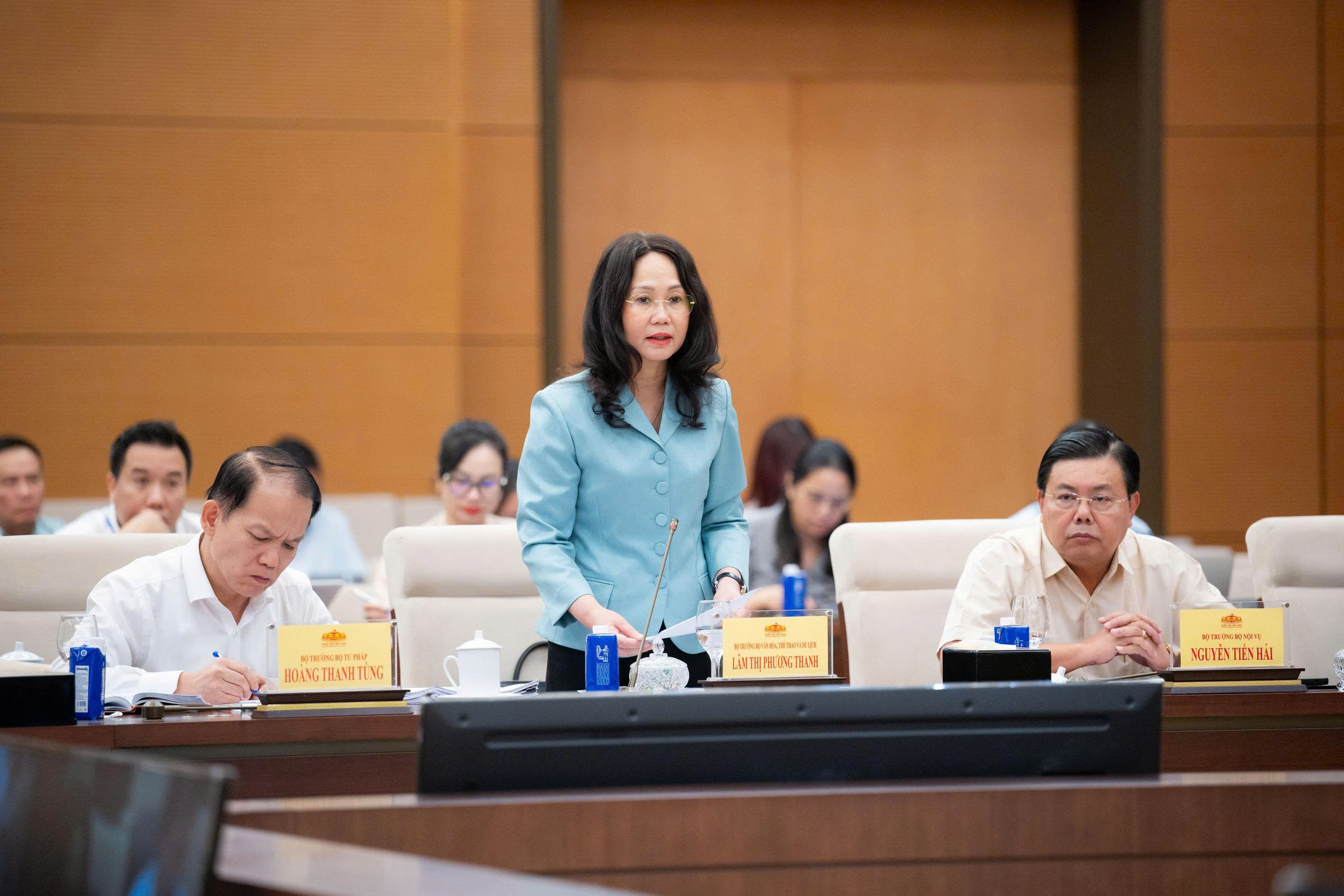 bo-vhttdl-17867782687711163189482 Bộ trưởng Bộ VHTT&DL Lâm Thị Phương Thanh. Ảnh: Media Quốc hội