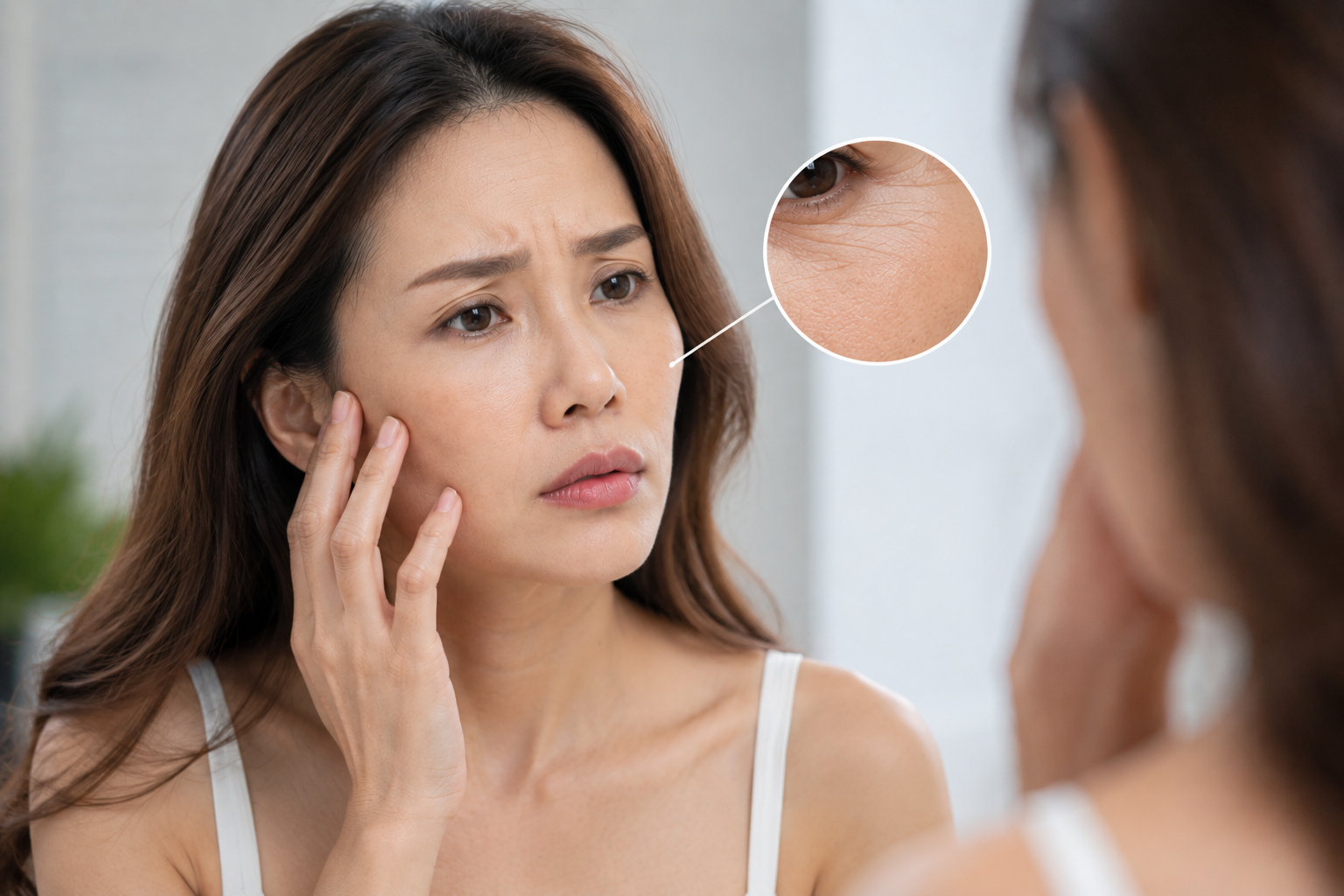 Dấu hiệu lão hóa làn da - Ảnh 1.