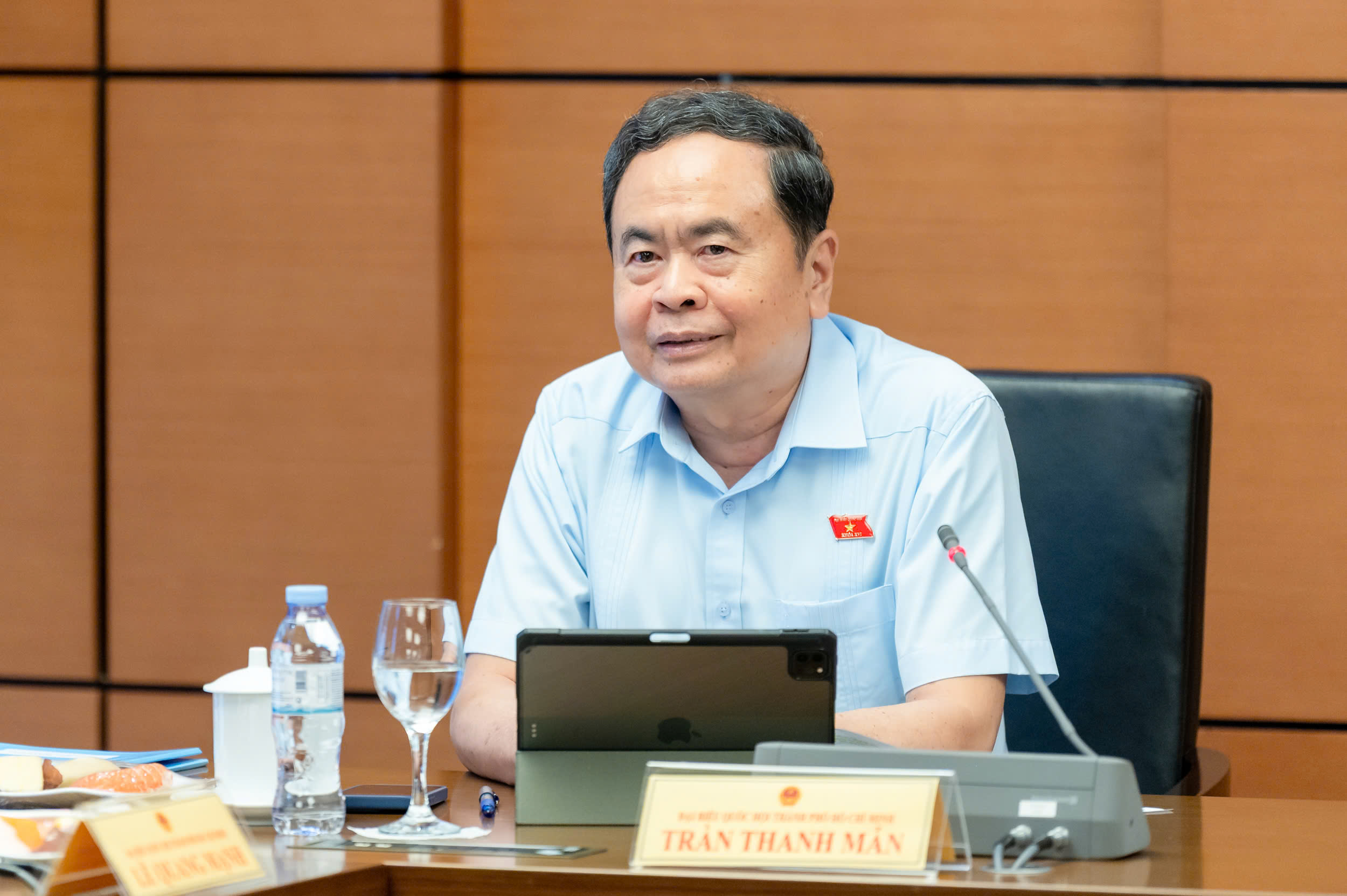 Chủ tịch Quốc hội Trần Thanh Mẫn phát biểu tại Tổ