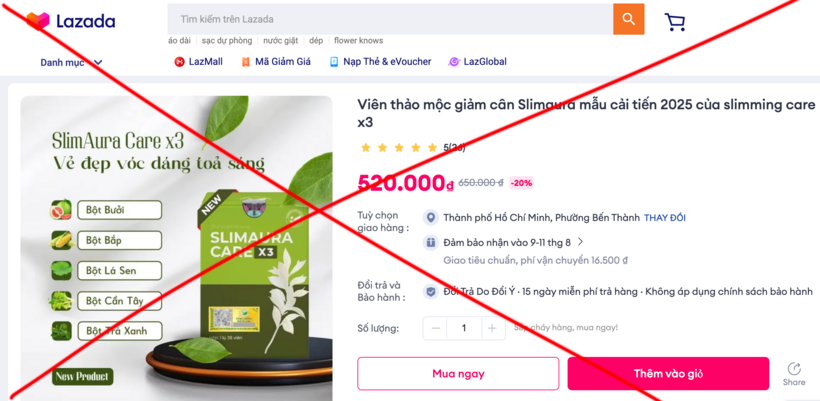 Bộ Y tế yêu cầu Hà Nội xác minh hoạt động kinh doanh sản phẩm Slimaura Care x3  - Ảnh 1.