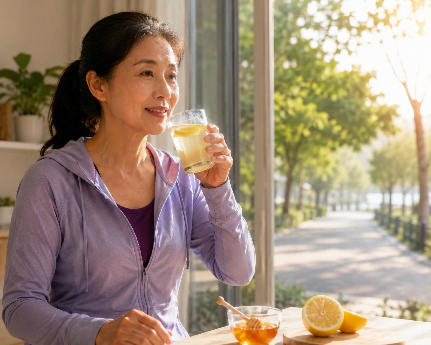 Những Lợi Ích và Lưu Ý Khi Uống Nước Chanh Mật Ong Trước Khi Đi Bộ Sau Tuổi 50