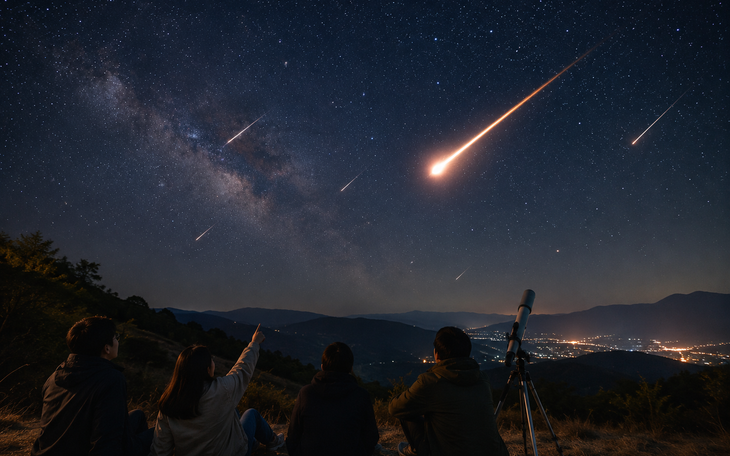Mưa sao băng  Perseids 2026 sẽ sáng rực rỡ bầu trời đêm nay- Ảnh 2.