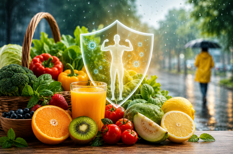 Tại Sao Cần Tăng Cường Vitamin C Trong Mùa Mưa?