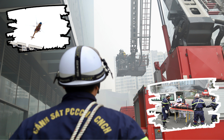 Diễn tập hiệp đồng chữa cháy, cứu nạn tại kho xăng dầu - Ảnh 10.